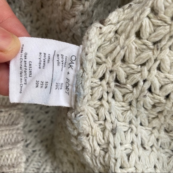Oak + Fort Chunky Heavy Knit Sweater Sz Small - Picture 5 of 6